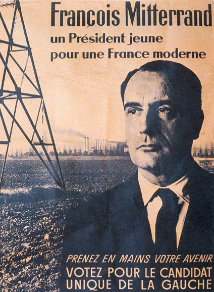 François Mitterrand .Pour le changement Affiche électorale 1981 