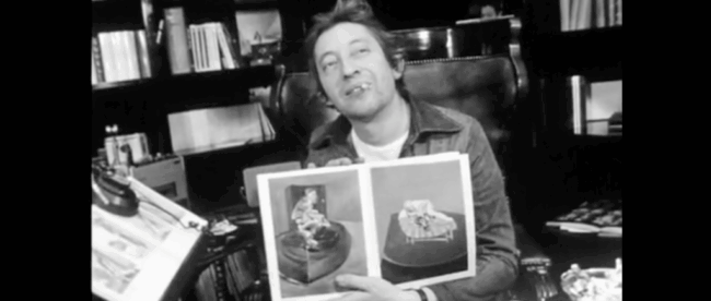 peinture noir et blanc gainsbourg