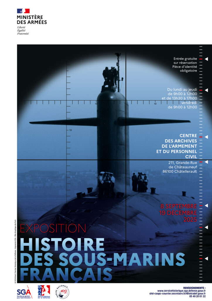 Affiche exposition sous-marins au CAAPC